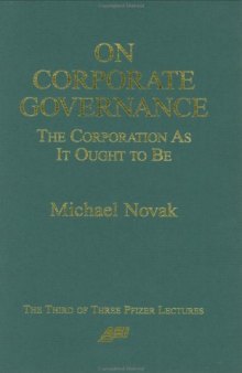 On Corporate Governance (Pfizer Lecture Series)