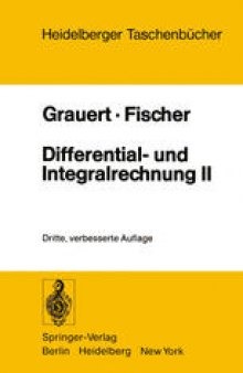 Differential- und Integralrechnung II: Differentialrechnung in mehreren Veränderlichen Differentialgleichungen