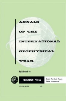 Annals of the International Geophysical Year. Volume 48: Bibliography and Index