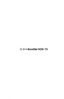 C-C++ Beautifier HOW-TO