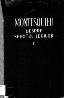 Despre spiritul legilor, vol. 2