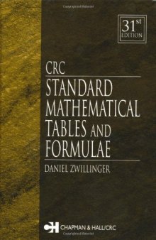 CRC Standard Mathematical Tables and Formulae, 31st Edition