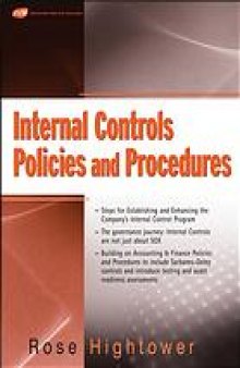 Internal controls policies and procedures