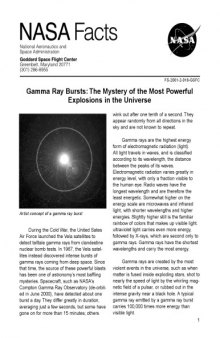 Gamma Ray Bursts NASA Facts