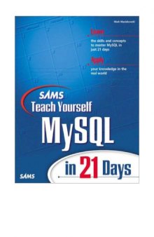 Sams teach yourself MySQL in 21 days