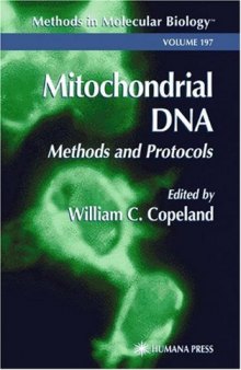 Mitochondrial DNA. Methods and Protocols