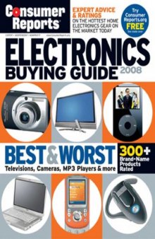 Consumer Reports 2008 Electronics Buying Guide