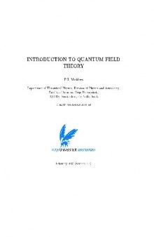 Introduction to Quantum Field Theory