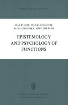 Epistemology and Psychology of Functions