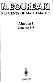 Algebra I: Chapters 1-3