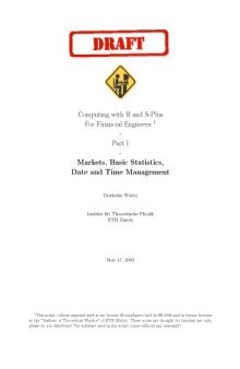 Markets Basic statistics: Date and time management