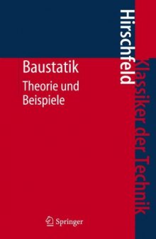 Baustatik Theorie und Beispiele