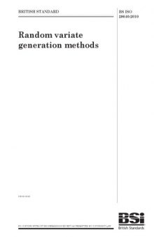BS ISO 28640:2010 - Random variate generation methods