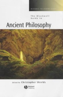 The Blackwell Guide to Ancient Philosophy 