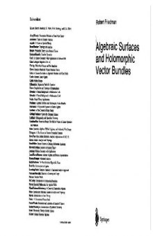 Algebraic surfaces and golomorphic vector bundles