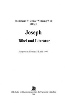 Joseph : Bibel und Literatur : Symposion Helsinki/Lathi 1999
