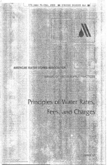 Principles of water rates, fees, and charges