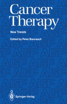 Cancer Therapy: New Trends