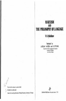 Marxism and the Philosophy of Language  