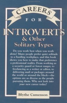 Careers for introverts and other solitary types