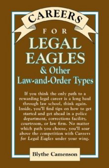 Careers for legal eagles & other law-and-order types