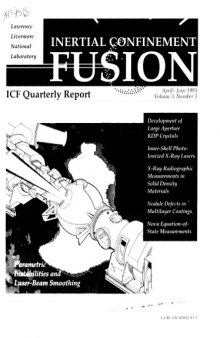 Inertial Confinement Fusion [quarterly rpt Apr-Jun 1993]