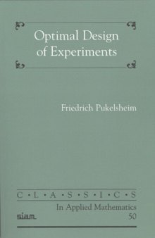 Optimal Design of Experiments