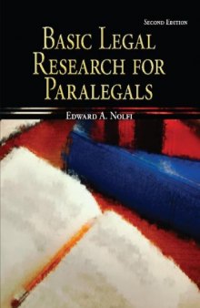 Basic Legal Research for Paralegals (McGraw-Hill Paralegal Titles)
