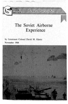 SOVIET AIRBORNE EXPERIENCE, Research Survey No. 4