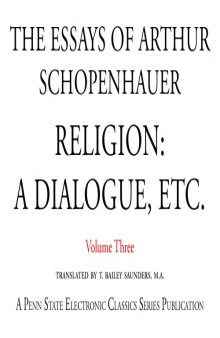 Essay 3 - Religion- A Dialogue, Etc