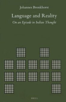 Language and Reality: On an Episode in Indian Thought  