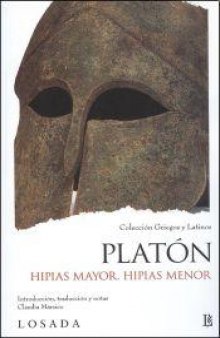 HIPIAS MAYOR - HIPIAS MENOR (Spanish Edition)