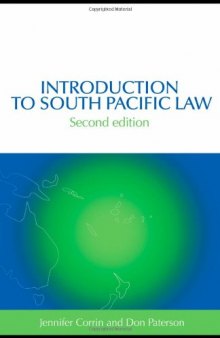 Introduction to South Pacific Law 2 e (South Pacific Law Series)
