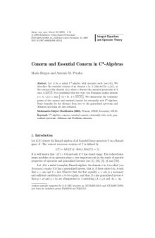 Integral Equations and Operator Theory - Volume 63 Integral Equations and Operator Theory - Volume 63