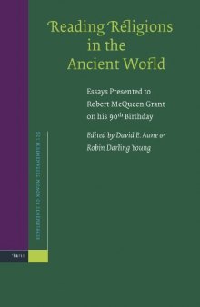 Reading Religions in the Ancient World: Essays Presented to Robert Mcqueen Grant (Supplements to Novum Testamentum)
