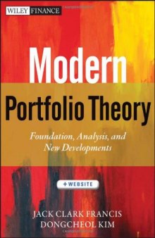 Modern Portfolio Theory: Foundations, Analysis, and New Developments