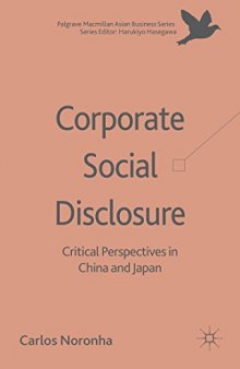 Corporate Social Disclosure: Critical Perspectives in China and Japan