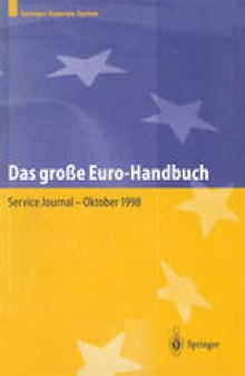 Das große Euro-Handbuch: Praxis der Währungsumstellung und Strategien für neue Märkte