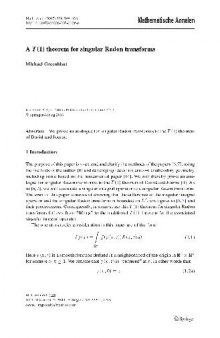 A T(1) theorem for singular Radon transforms