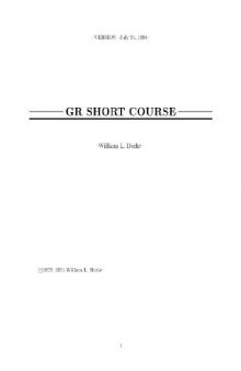 GR short course