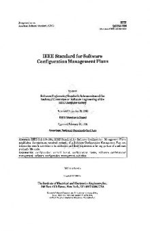 IEEE Standard For Software Configuration Management Plans