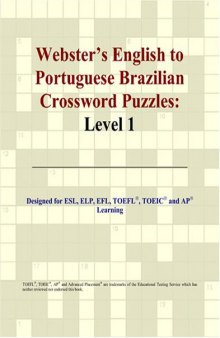 Webster's English to Portuguese Brazilian Crossword Puzzles: Level 1