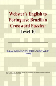 Webster's English to Portuguese Brazilian Crossword Puzzles: Level 10