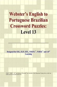 Webster's English to Portuguese Brazilian Crossword Puzzles: Level 13