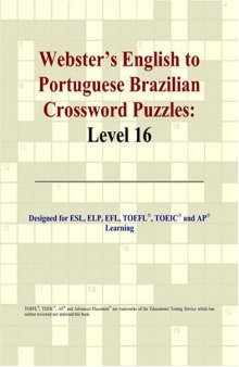 Webster's English to Portuguese Brazilian Crossword Puzzles: Level 16