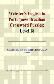 Webster's English to Portuguese Brazilian Crossword Puzzles: Level 18