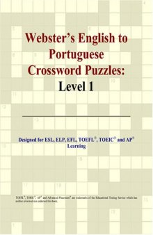 Webster's English to Portuguese Crossword Puzzles: Level 1