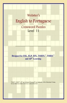 Webster's English to Portuguese Crossword Puzzles: Level 11