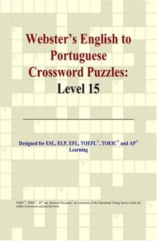 Webster's English to Portuguese Crossword Puzzles: Level 15