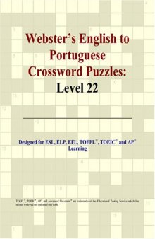 Webster's English to Portuguese Crossword Puzzles: Level 22 